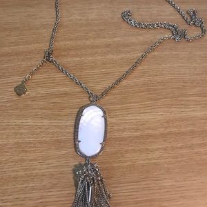 Gold and white Kendra Scott Reign necklace